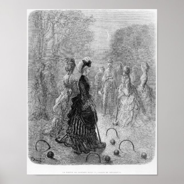 A Game of Croquet Poster (Front)