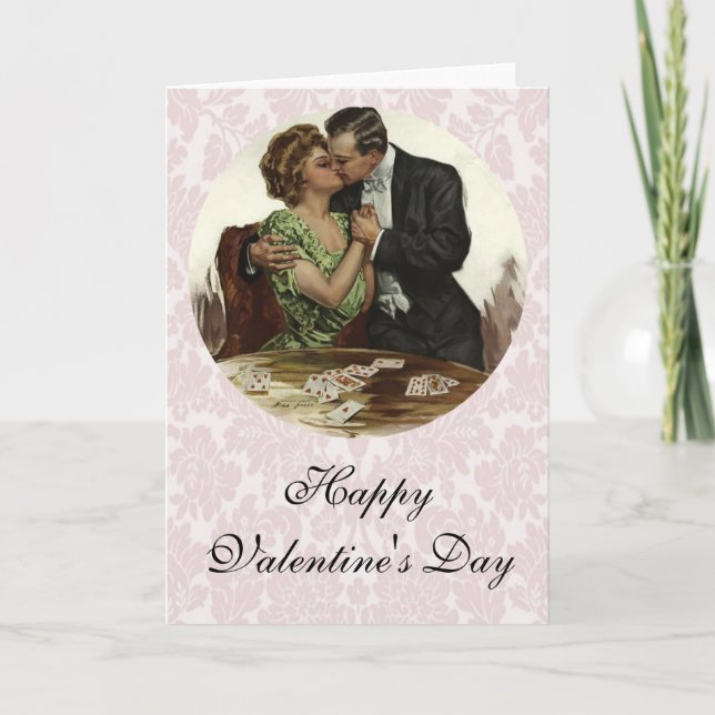 A Game of Hearts Holiday Card (Front)