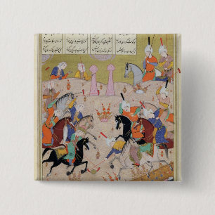 A Game of Polo 15 Cm Square Badge