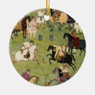 A Game of Polo, from the Large Clive Album Ceramic Tree Decoration