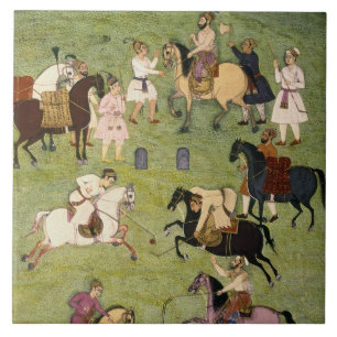 A Game of Polo, from the Large Clive Album Tile