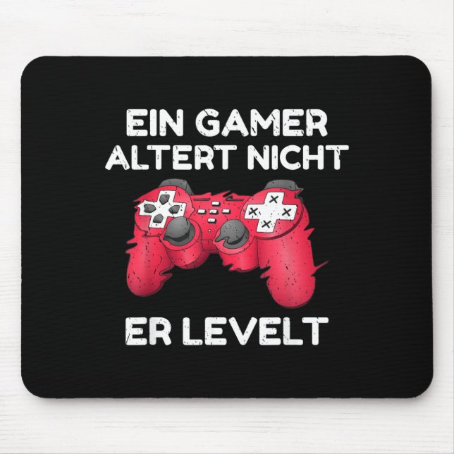 A Gamer Doesnt Age Mouse Mat (Front)