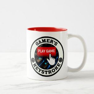 A Gamer's One and Only Keystroke Two-Tone Coffee Mug