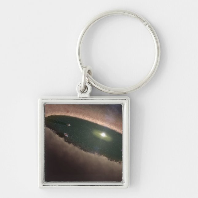 A gap in a protoplanetary, or planet-forming key ring (Front)