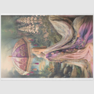 A Garden Gala, Woman with a Parasol Tissue Paper
