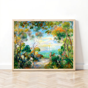 A garden in Sorrento, August Renoir Poster