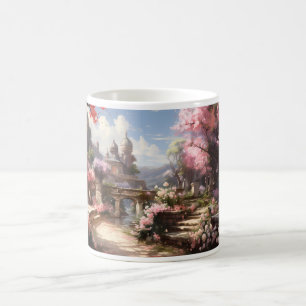 A Garden In Watercolor Style Coffee Mug