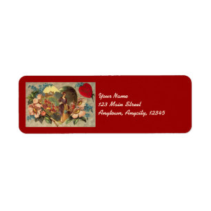 A Garden of Flowers Valentine Address Stickers