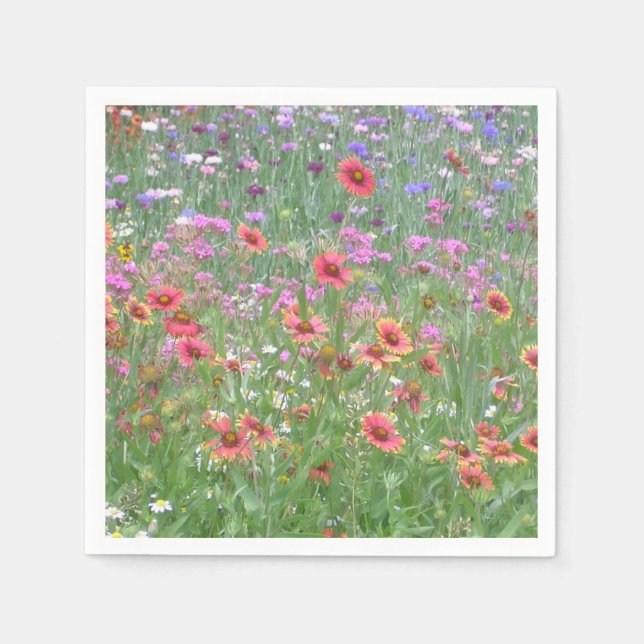 "A Garden of Wild Flowers!" Napkin (Front)