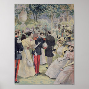 A Garden party at the Elysee Poster