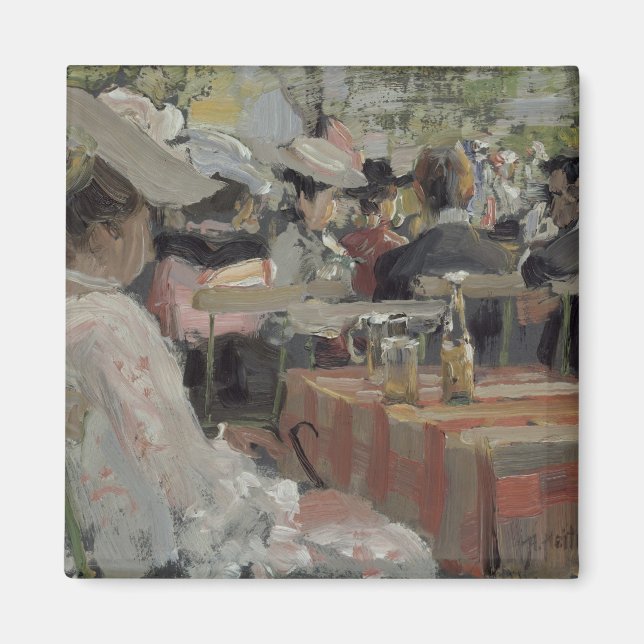 A Garden Restaurant, 1906 Magnet (Front)
