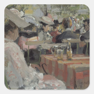 A Garden Restaurant, 1906 Square Sticker