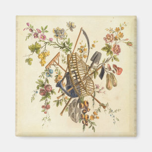 A garden textile design, from 'Oeuvre contenant un Magnet