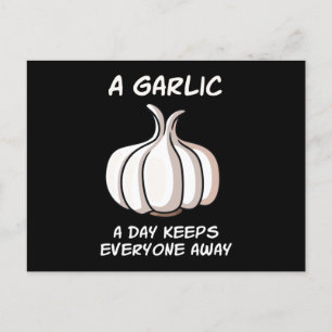 A Garlic A Day Garlic Vegetable Cook Postcard