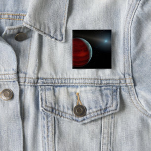 A Gas Giant Planet Around A White Dwarf Star. 15 Cm Square Badge