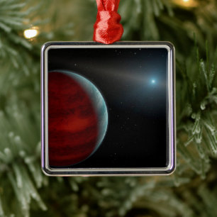 A Gas Giant Planet Around A White Dwarf Star. Metal Tree Decoration