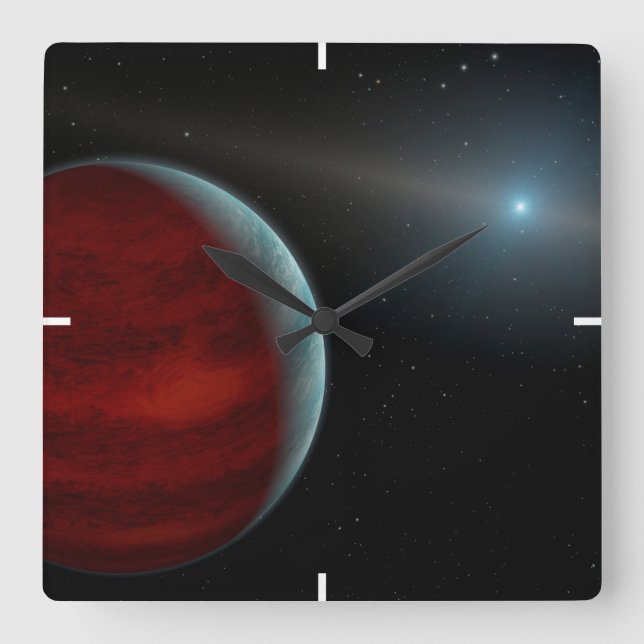 A Gas Giant Planet Around A White Dwarf Star. Square Wall Clock (Front)