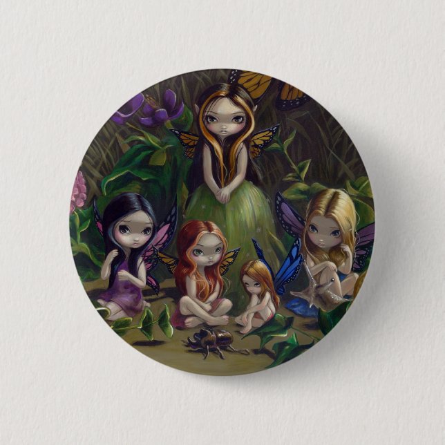 "A Gathering of Faeries" Button (Front)