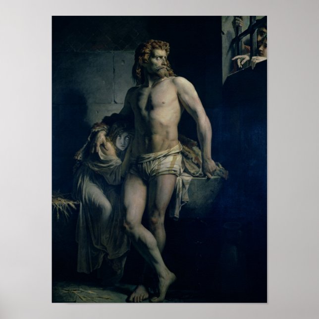 A Gaul and his Daughter Imprisoned in Rome, 1847 Poster (Front)