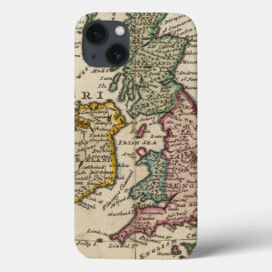 A general map of Great Britain and Ireland iPhone 13 Case