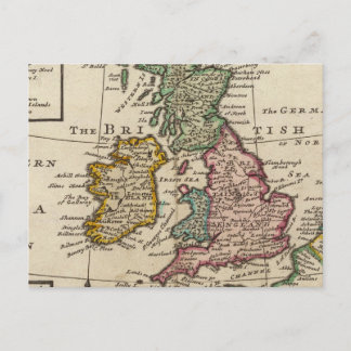 A general map of Great Britain and Ireland Postcard