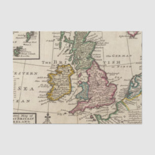A general map of Great Britain and Ireland Tissue Paper