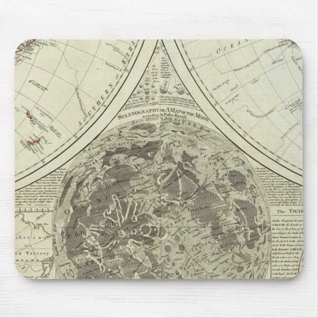 A general map of terraqueous globe or the world mouse mat (Front)