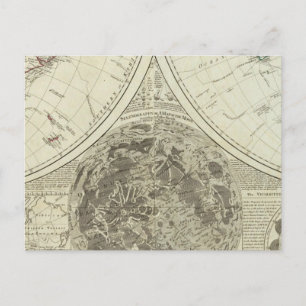 A general map of terraqueous globe or the world postcard