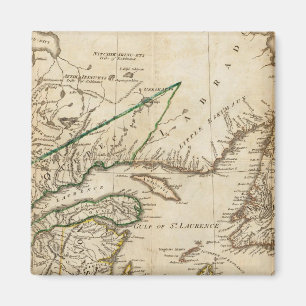 A General Map of the Northern British Colonies Magnet