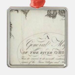 A General Map Of The River Ohio Metal Tree Decoration