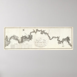 A General Map Of The River Ohio Poster