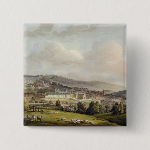 A General View of Bath, from 'Bath Illustrated by 15 Cm Square Badge