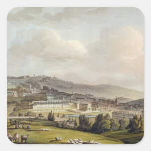 A General View of Bath, from 'Bath Illustrated by Square Sticker