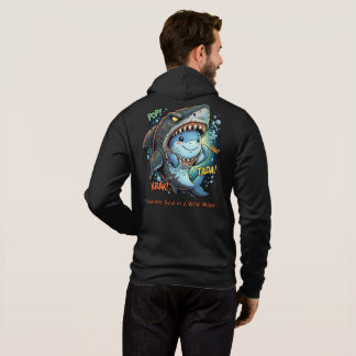 A Gentle Soul in a Wild Mask Cute shark Hoodie