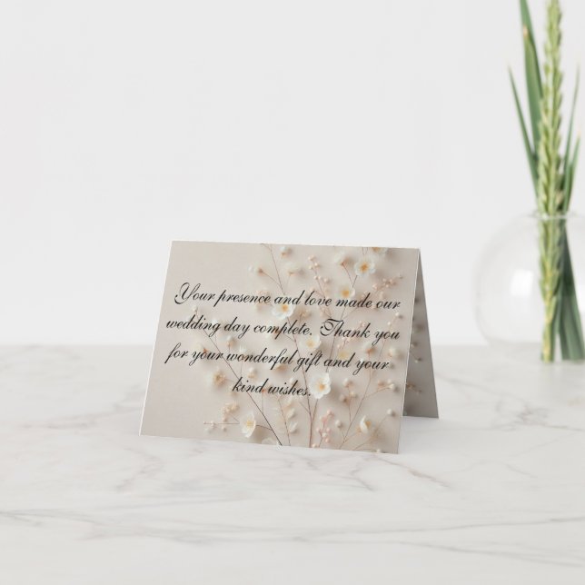 A Gentle Thank You in Pastels Card (Front)