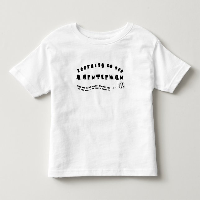 A Gentleman Toddler T-Shirt (Front)