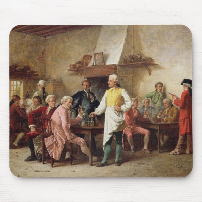 A Gentleman's Debate, 1881 (oil on panel) Mouse Mat (Front)