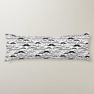A Gentlemen's Club. Moustache pattern 2 Body Cushion