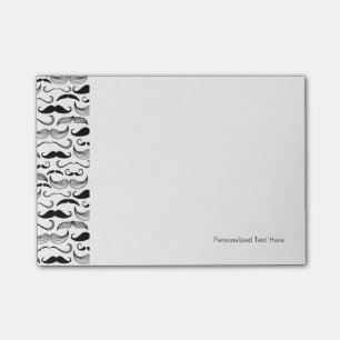 A Gentlemen's Club. Moustache pattern 2 Post-it Notes