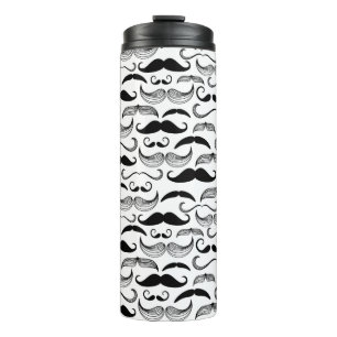 A Gentlemen's Club. Moustache pattern 2 Thermal Tumbler