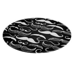 A Gentlemen's Club. Moustache pattern Cutting Board