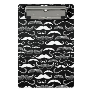 A Gentlemen's Club. Moustache pattern Mini Clipboard