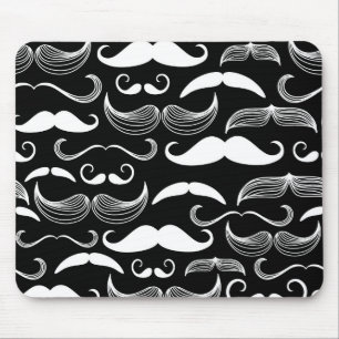 A Gentlemen's Club. Moustache pattern Mouse Mat