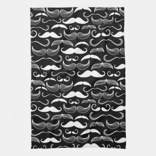 A Gentlemen's Club. Moustache pattern Tea Towel