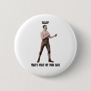 A Genuine Overly Manly Man 6 Cm Round Badge