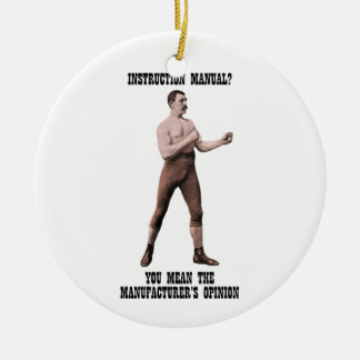 A Genuine Overly Manly Man Ceramic Tree Decoration