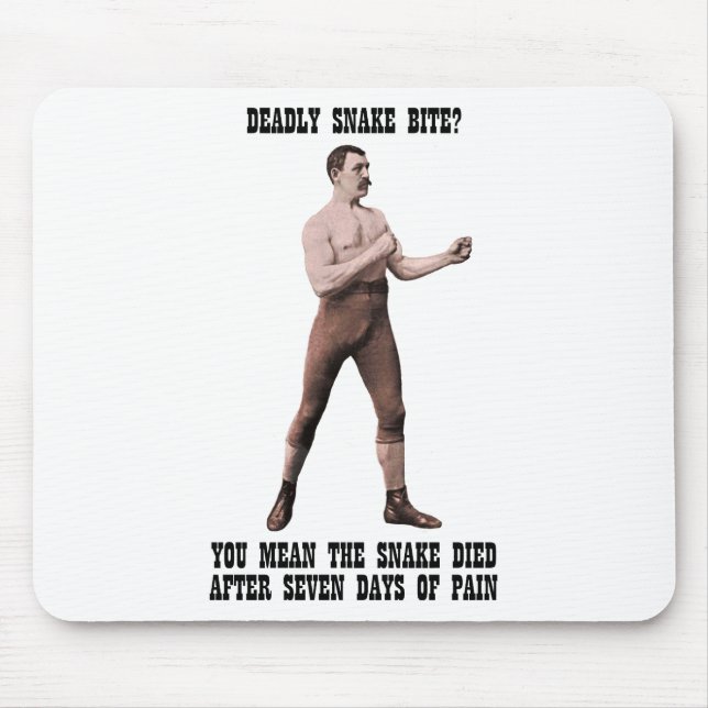 A Genuine Overly Manly Man Mouse Mat (Front)