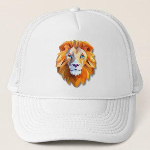 A GEOMETRIC LION Trucker Hat