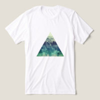 A geometric triangular mountain landscape 