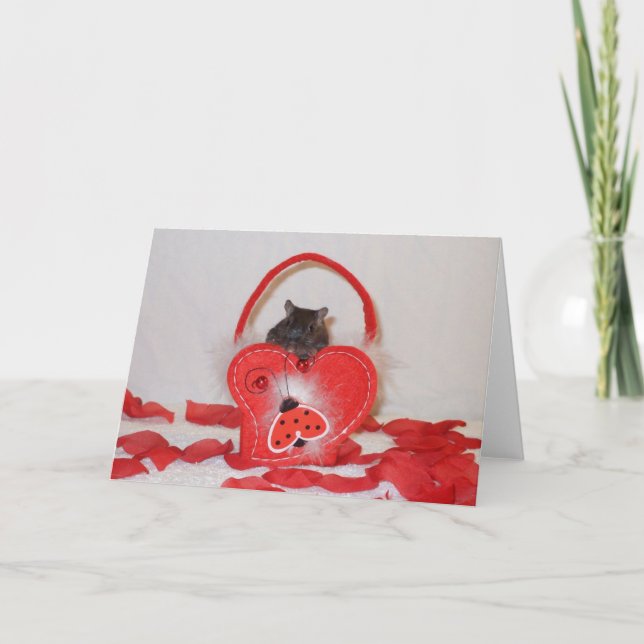 A gerbil valentine's card (Front)